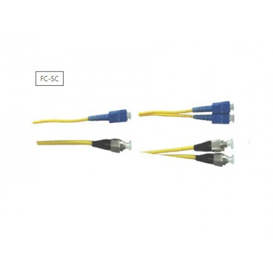 FC – SC Tek Yönlü SM Patch Cord, PVC, 3m